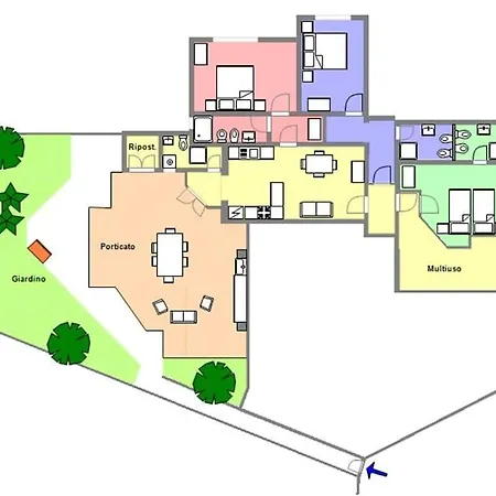 Le Cave Arbacani Dimora Con Patio E Giardino Apartment *